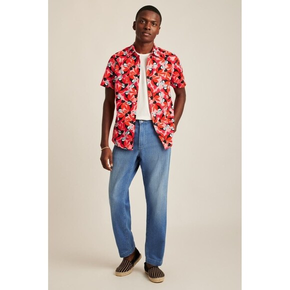 Bonobos Riviera Short Sleeve Men's Shirt Buttondown Athletic Fit Short M 274077 - Picture 4 of 9